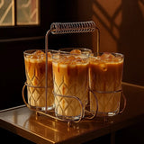 *SHIPTBD*MMC Drinking Glasses w/ Caddy - Rancho Diaz