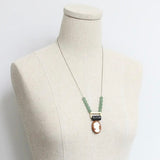DAJ Vintage Glass Geometric Necklace - Rancho Diaz