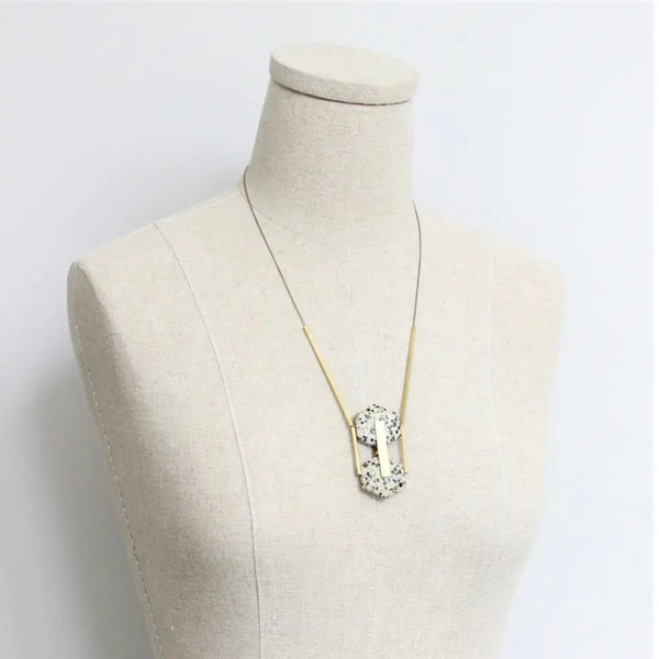 DAJ Dalmatian Geometric Necklace - Rancho Diaz