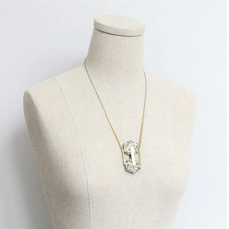 DAJ Dalmatian Geometric Necklace - Rancho Diaz