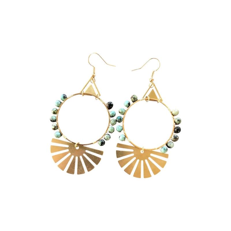 XTRA African Turquoise Earrings - Rancho Diaz