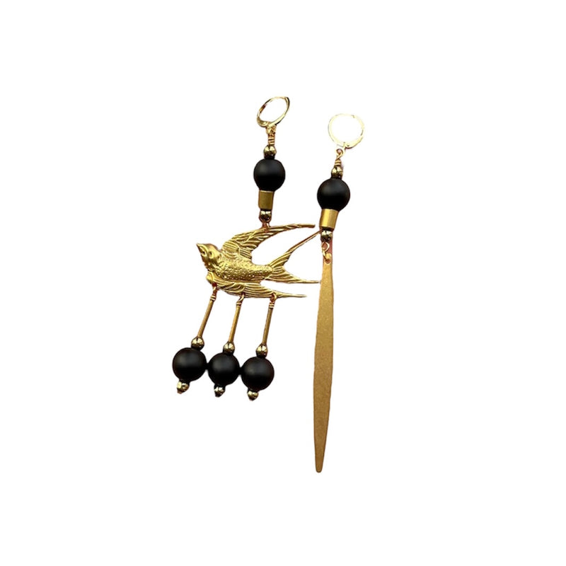 XTRA Mismatch Swallow Bird Earrings - Rancho Diaz
