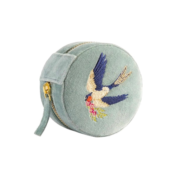 PDI Round Jewelry Box - Swallows