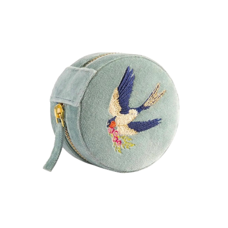 PDI Round Jewelry Box - Swallows