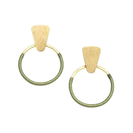 MTBE Gold Hoop Earrings - Rancho Diaz