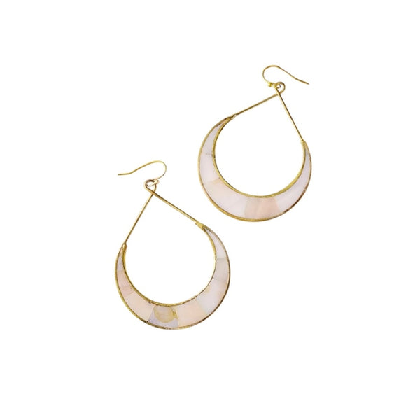 MTBE Crescent Hoop Earrings - Rancho Diaz