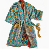 *SRR Recycled Sari Spa Bath Robe - Rancho Diaz