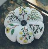 *QF Embroidery Pumpkin Pincushion - Rancho Diaz