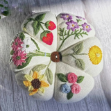 *QF Embroidery Pumpkin Pincushion - Rancho Diaz