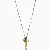 *HPLA Fish For Luck. Enamel and Evil Eye Necklace - Rancho Diaz