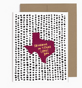 SWM Someone in Texas Loves You Magnet W/Card - Teal Color - Rancho Diaz