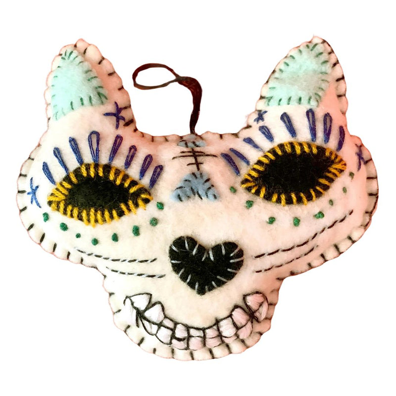 TTC Embroidered Cat Ornament - Rancho Diaz