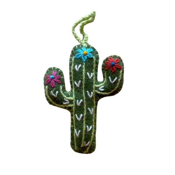 TTC Wool Saguaro Ornament - Rancho Diaz