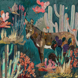 DGN Burro Framed Art Canvas - Rancho Diaz