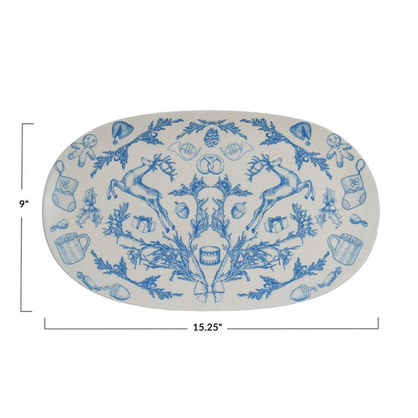 CCO Timeless Holiday Stoneware Platter - Rancho Diaz