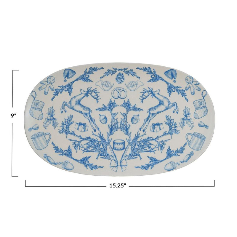 CCO Timeless Holiday Stoneware Platter - Rancho Diaz