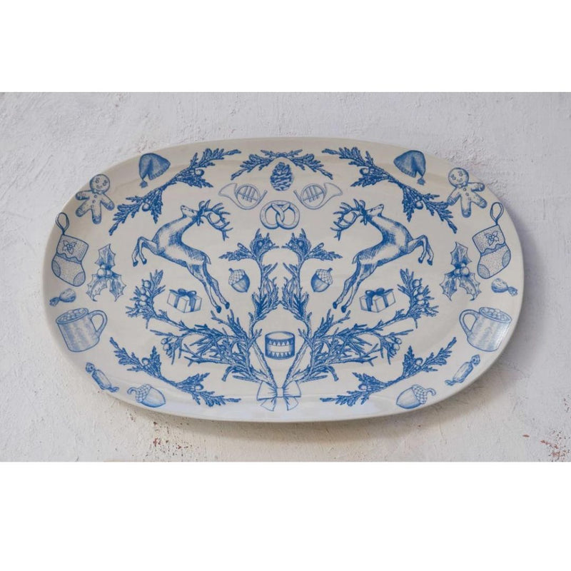 CCO Timeless Holiday Stoneware Platter - Rancho Diaz