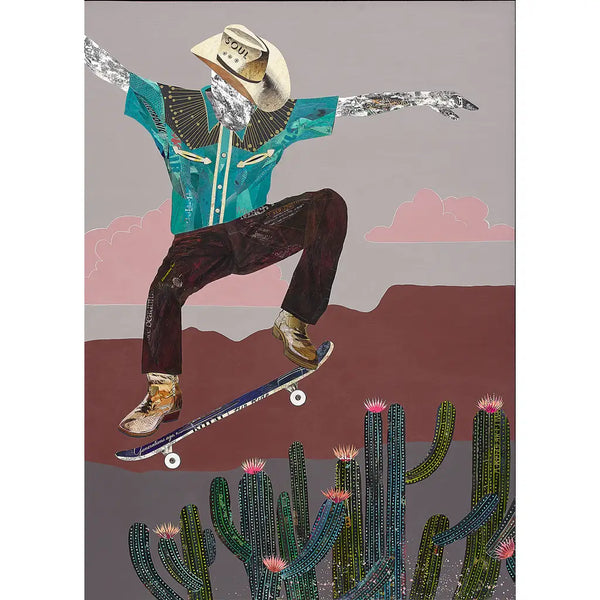 DGN Cactus Rodeo Cowboy Print - Rancho Diaz