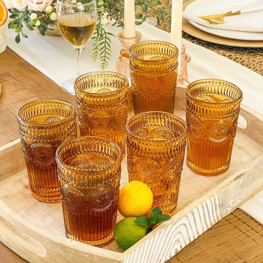 KA Vintage Textured Drinking Glass – Rancho Diaz