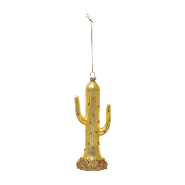 CCO Glass Cactus Ornament - Rancho Diaz