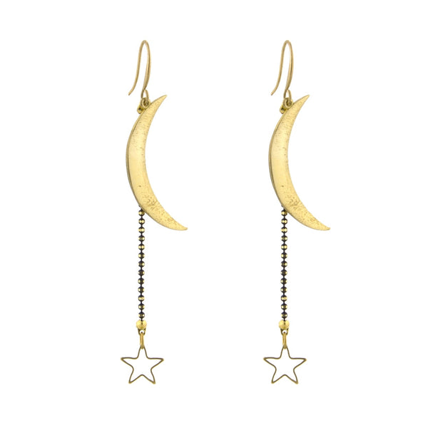 SJC Moon and Stars Earrings - Rancho Diaz