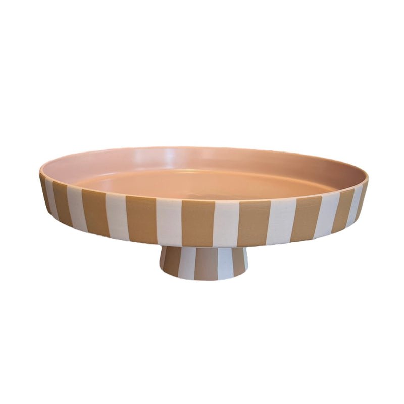 OLD Striped Cake Stand - Rancho Diaz