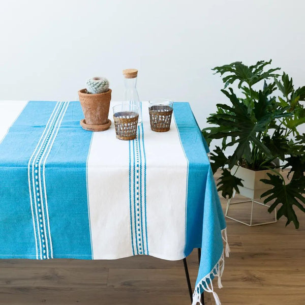 SIR Hand Loom Table Linen - Turquoise - Rancho Diaz