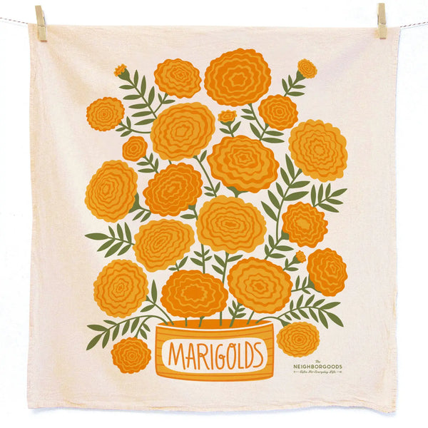 TNG Marigolds Dish Towel - Rancho Diaz