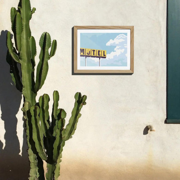 CRY Roadside Motel Vignette - Modern Paint by Numbers Kit - Rancho Diaz