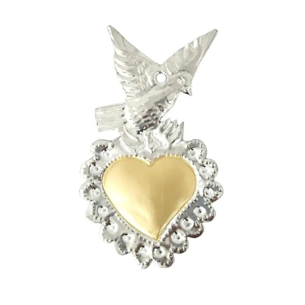 SEDS Golden Heart Tin Ornament - Rancho Diaz
