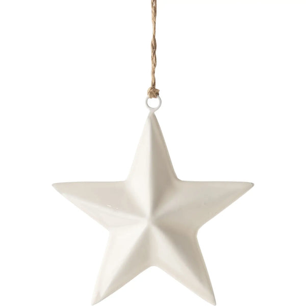 STH White 3D Star Ornament - Rancho Diaz