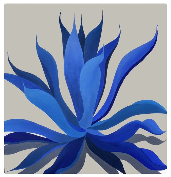 HM* Blue + White Agave Print(Curbside & in-store pick up only) - Rancho Diaz