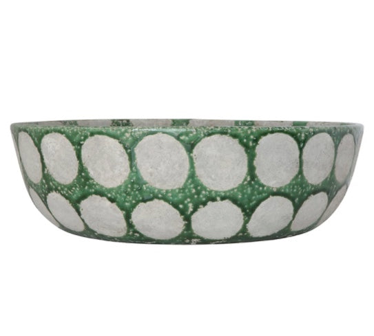 CCO Relief Dots Bowl - Green (Curbside & in-store pick up only) - Rancho Diaz