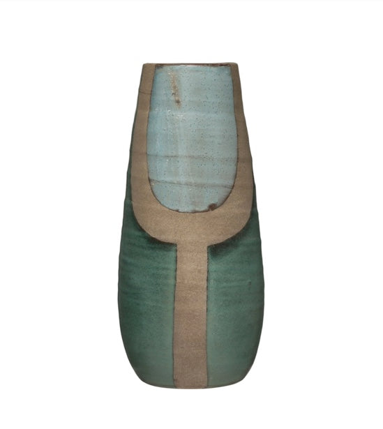 CCO Terra-cotta Vase, Blue & Turquoise Color(Curbside & in-store pick up only) - Rancho Diaz
