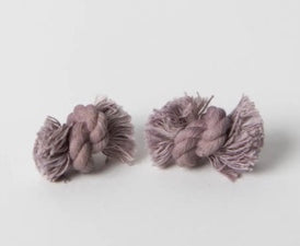 PRTC Knotted Rope Earrings: Lilac - Rancho Diaz