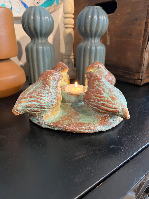 TV Birds in a Circle Candleholder (Curbside & in-store pick up) - Rancho Diaz