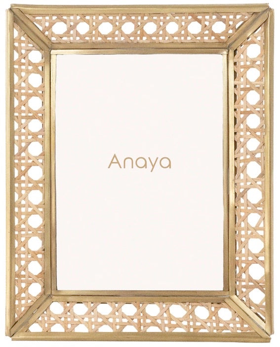 ANH Natural Cane Wicker Picture Frame - Rancho Diaz