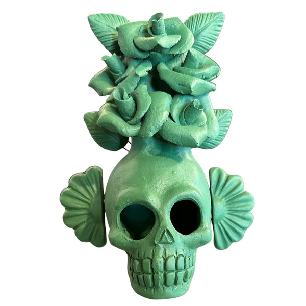 MDM Rose Skull Candle Holder (In-Store Pickup or Curbside only) - Rancho Diaz