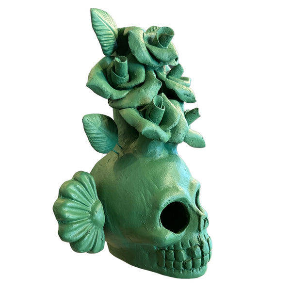 MDM Rose Skull Candle Holder (In-Store Pickup or Curbside only) - Rancho Diaz