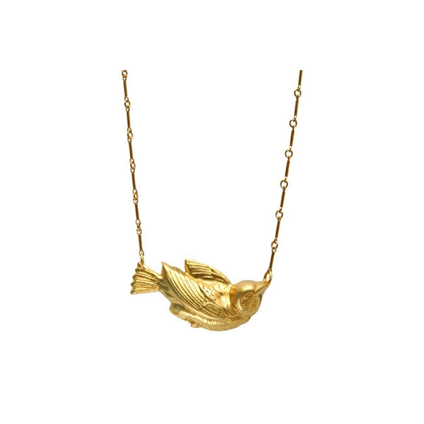 WDC* Brass Bird Necklace - Rancho Diaz