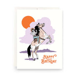 AQA Cowgirl Birthday Greeting Card - Rancho Diaz