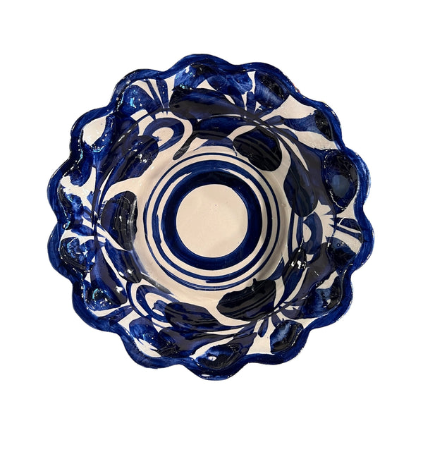 AI Blue Terracotta Decorative Bowl - Rancho Diaz
