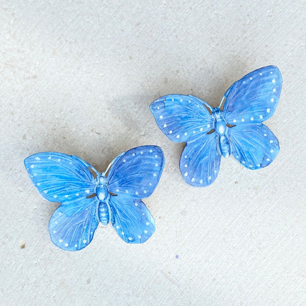 WDC Blue Butterfly Earrings - Rancho Diaz