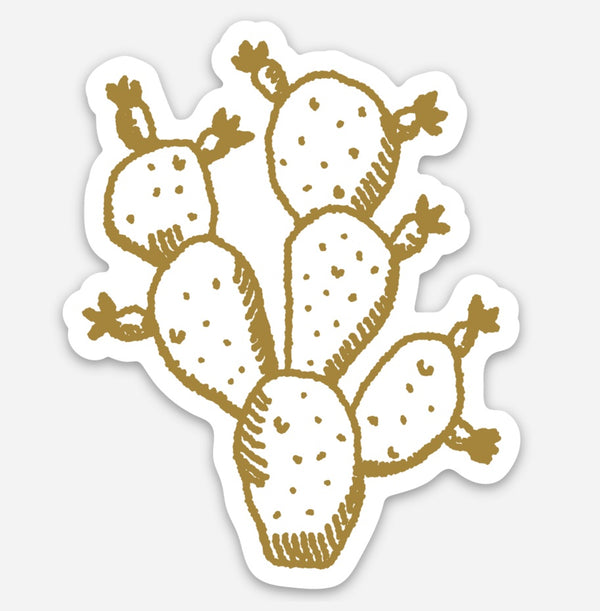 IAP Gold Cactus Sticker - Rancho Diaz