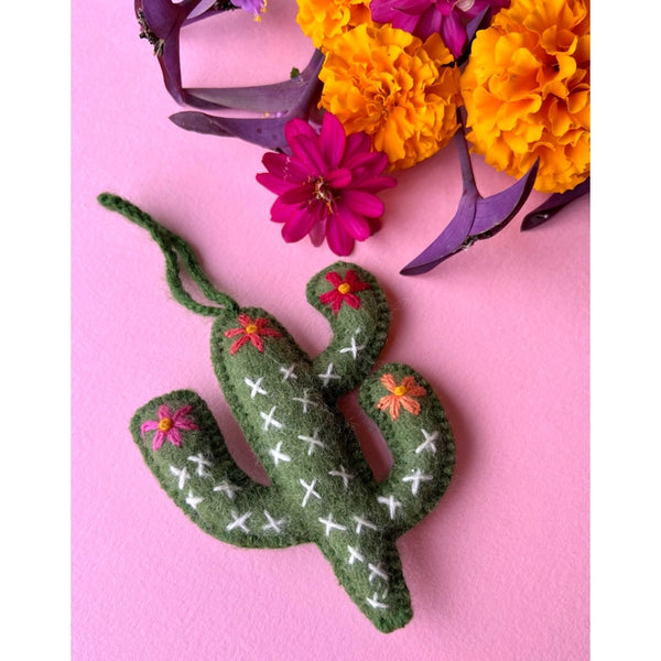 O4O Cactus Embroidered Ornament - Rancho Diaz