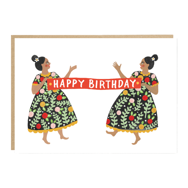 JF Oaxaca Floral Birthday Card - Rancho Diaz