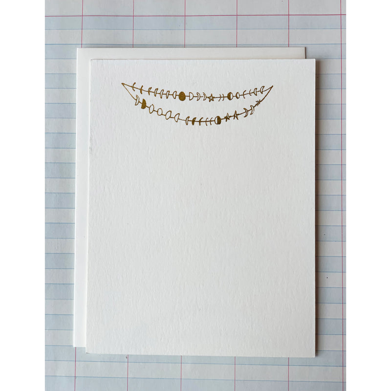 PRCL Celestial Garland - Set of 8 cards with envelopes - Rancho Diaz