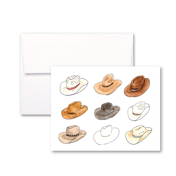 FAV Cowboy Hats Greeting Card - Rancho Diaz