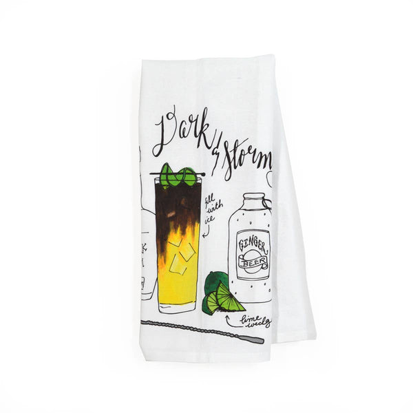 WIP* Dark & Stormy Cocktail Tea Towel - Rancho Diaz