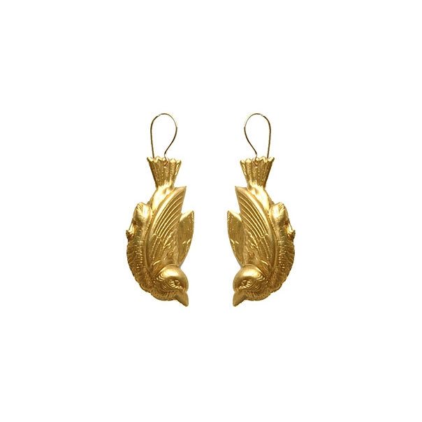WDC Golden Bird Earrings - Rancho Diaz